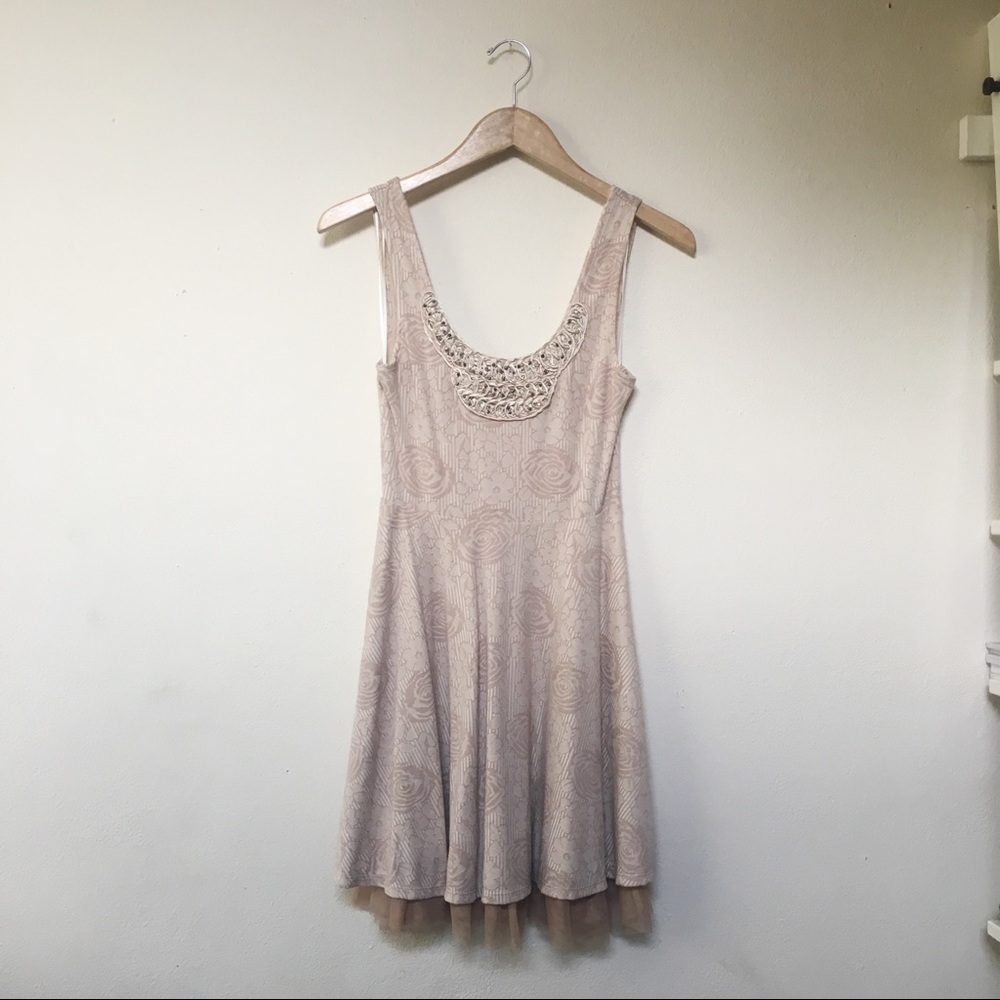 Free People Beaded Floral Dress